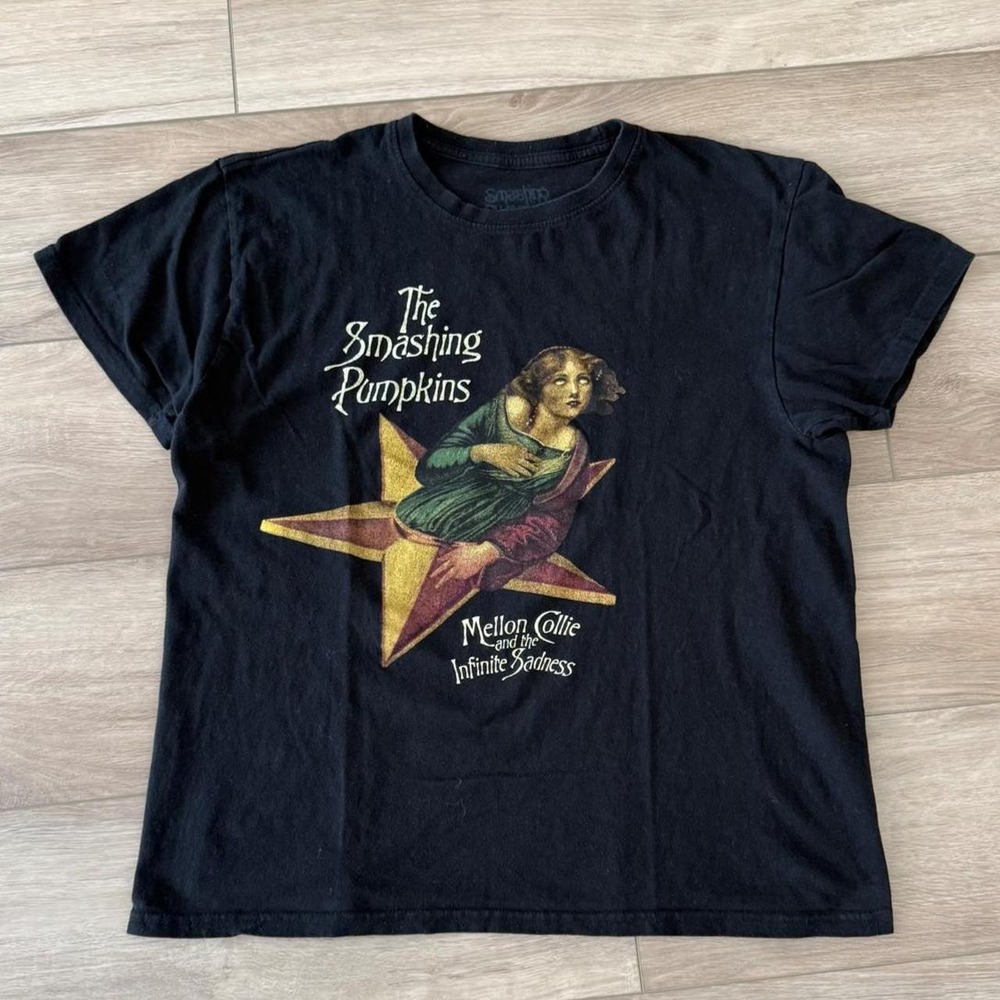 Smashing Pumpkins black cotton t-shirt with graphic size L